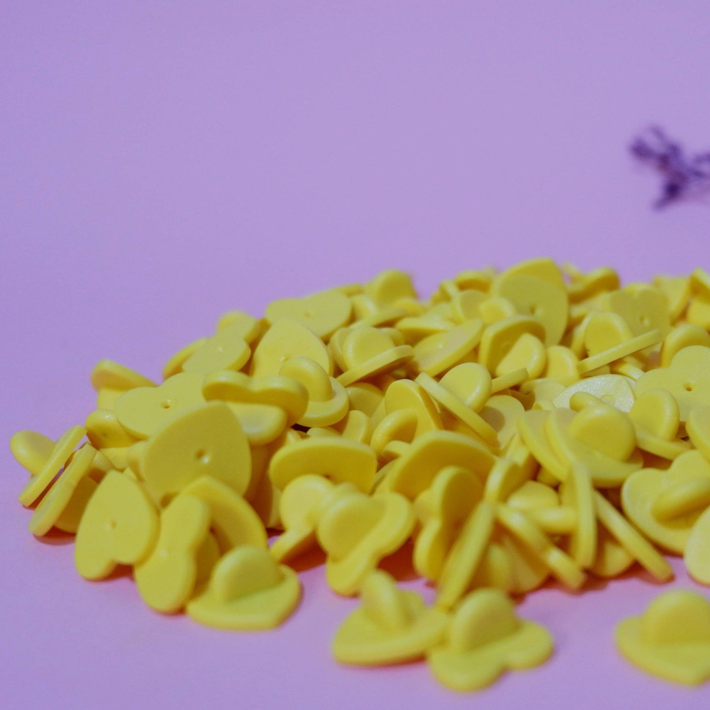 Heart Rubber Pin Backs - Pinlord.com