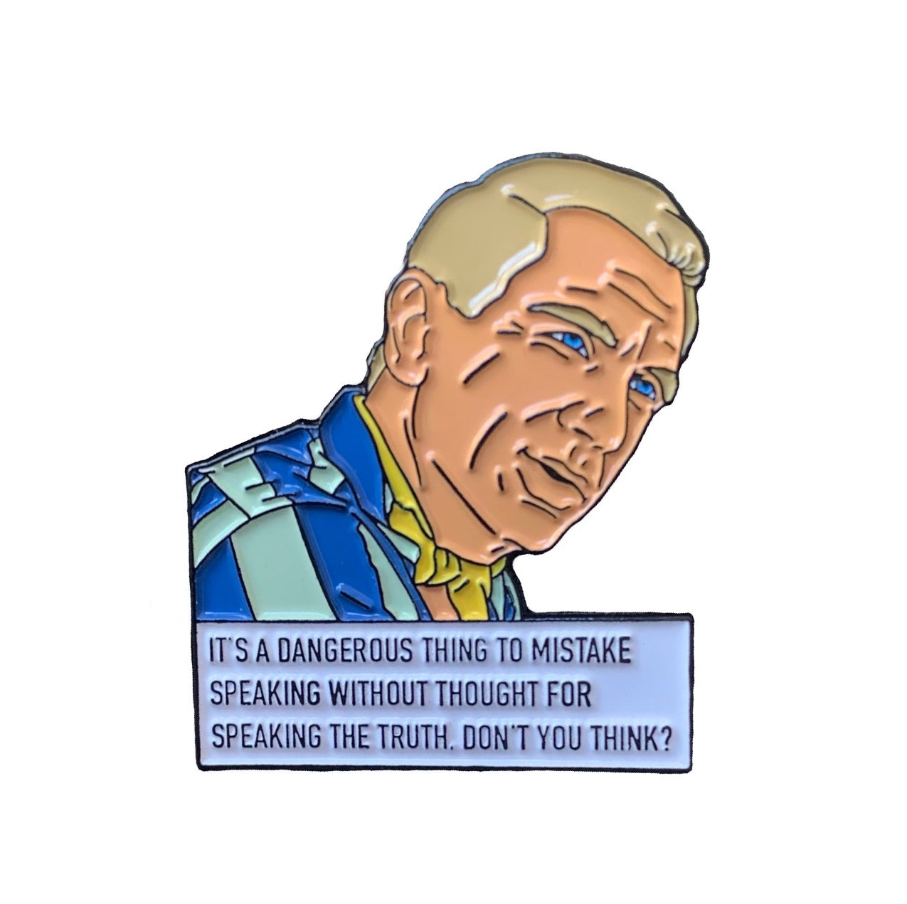 Benoit Blanc Knives Out Enamel Pin by @pinlord - Pinlord.com