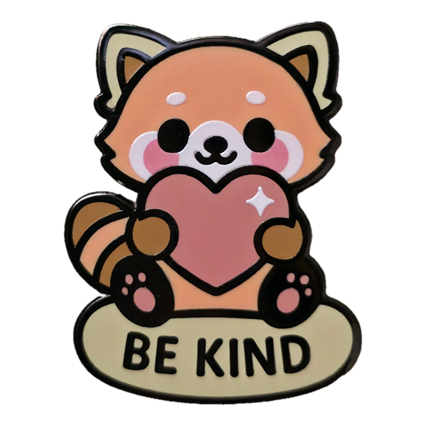 "Be Kind Red Panda" Enamel Pin 🙏🐾 - Pinlord.com - Enamel Pin - Pinlord.com - express cheap ethical custom products