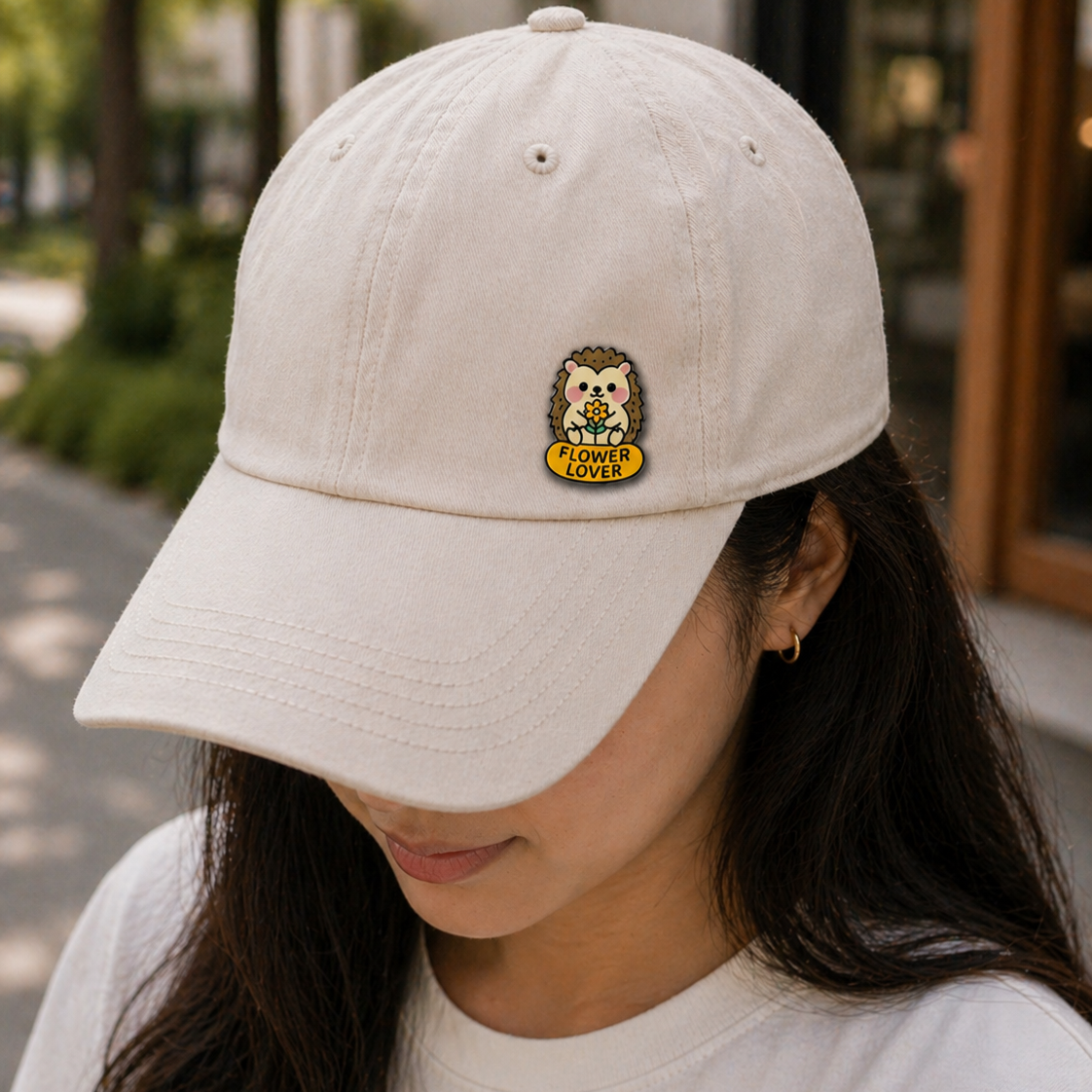 "Flower Lover Hedgehog" Enamel Pin 🦔 - Pinlord.com - Enamel Pin - Pinlord.com - express cheap ethical custom products