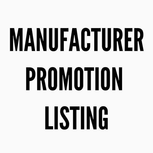Manufacturer promotion listing