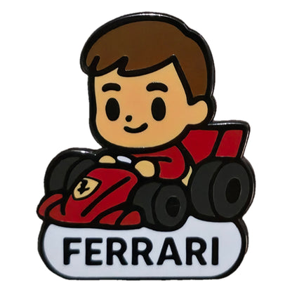 "Scarlet Prince Charles Leclerc" Enamel Pin ❤️🏎️ - Pinlord.com - Enamel Pin - Pinlord.com - express cheap ethical custom products