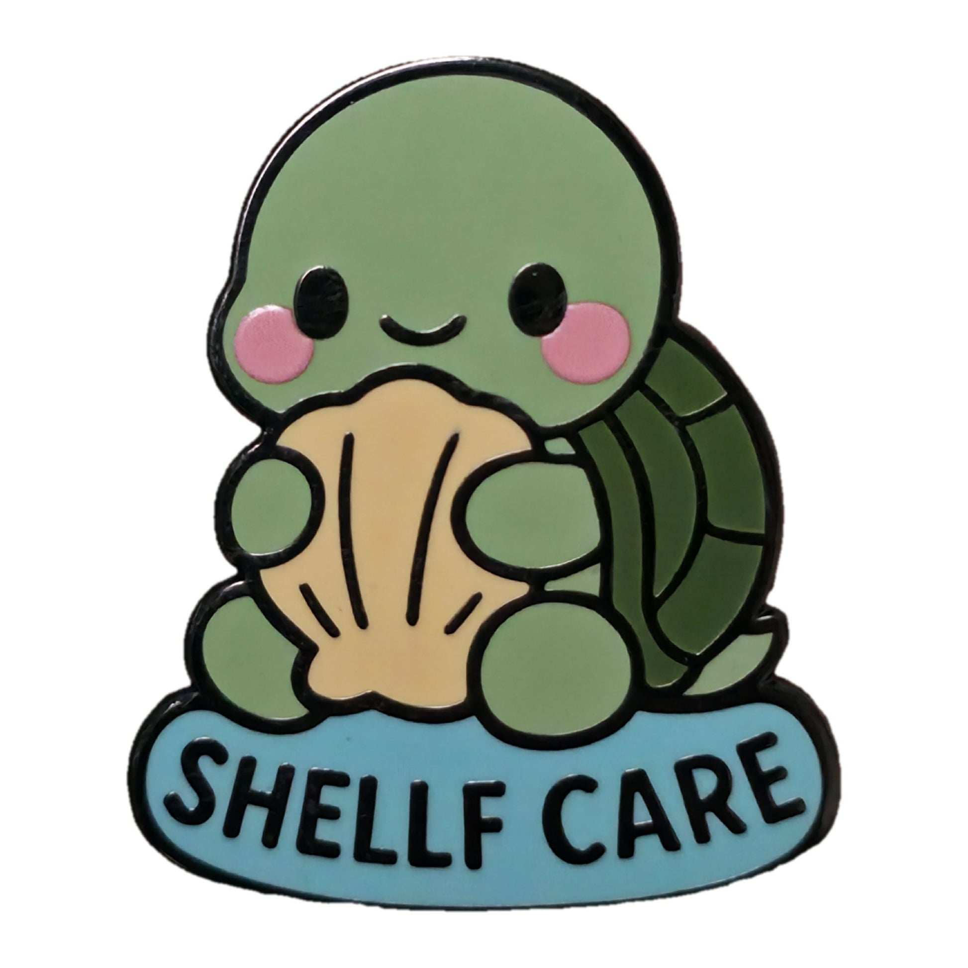 "Shelf Care Turtle" Enamel Pin 🐢🤓 - Pinlord.com - Enamel Pin - Pinlord.com - express cheap ethical custom products