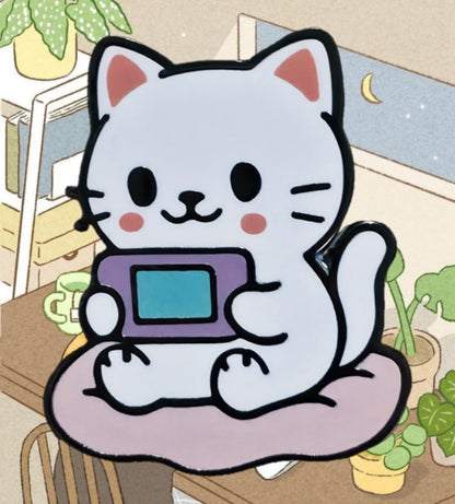 "Tech Cat" Enamel Pin 🐱🖥️ - Pinlord.com - Enamel Pin - Pinlord.com - express cheap ethical custom products