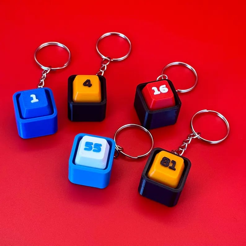 Custom Keycap Keychains