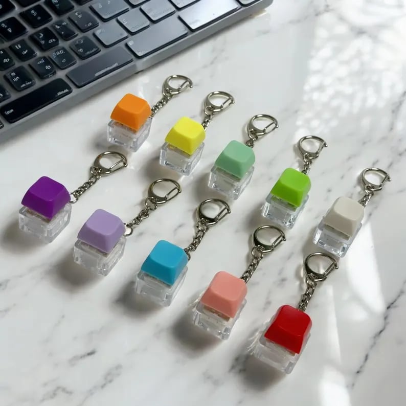Custom Keycap Keychains