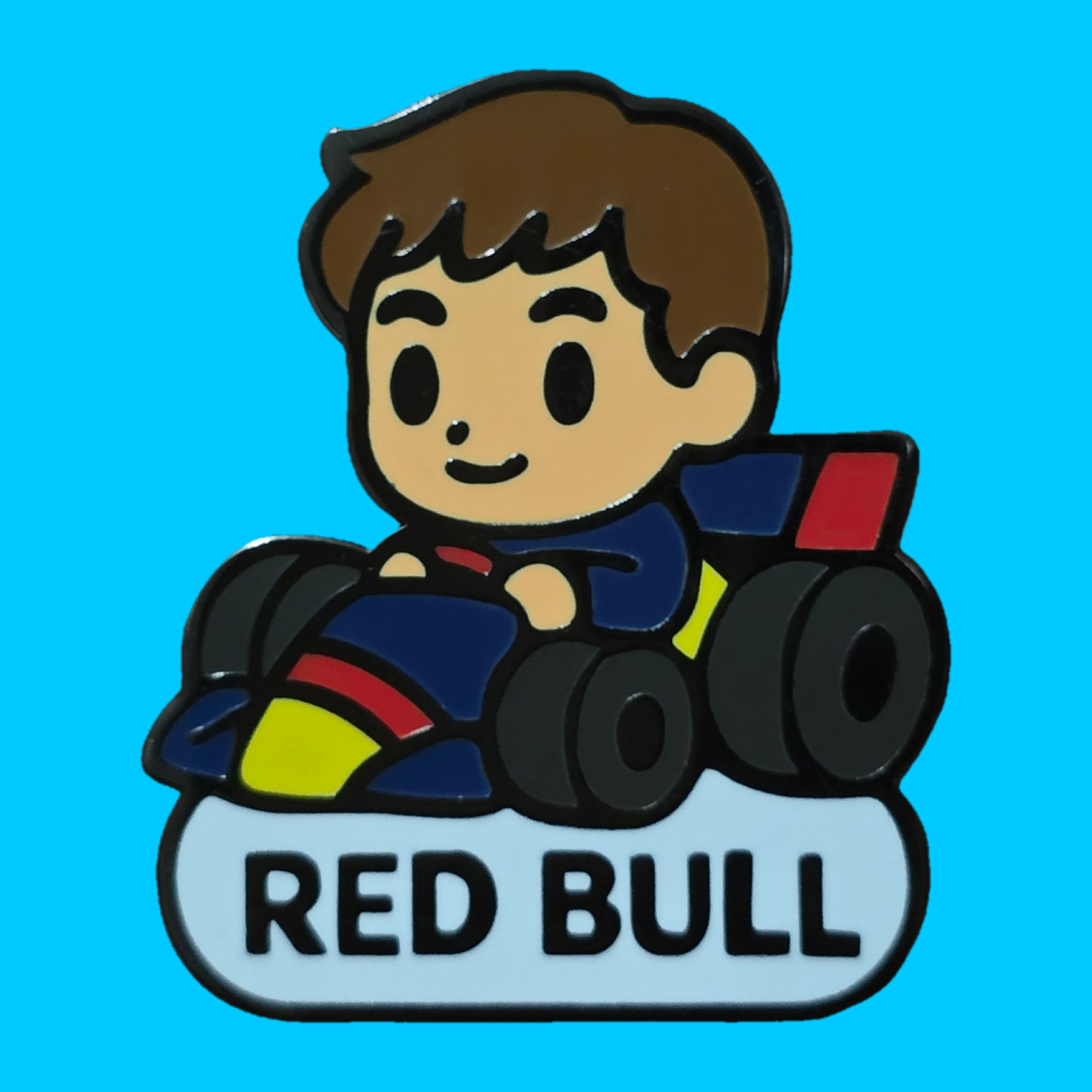 "Unstoppable Max Verstappen" Enamel Pin 💙🏎️ - Pinlord.com - Enamel Pin - Pinlord.com - express cheap ethical custom products
