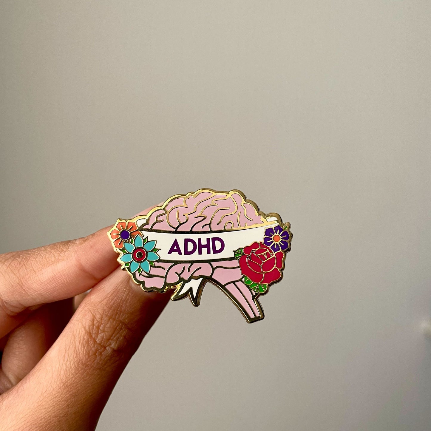 "ADHD" Enamel Pin (Snarky Co. collab) - Pinlord.com