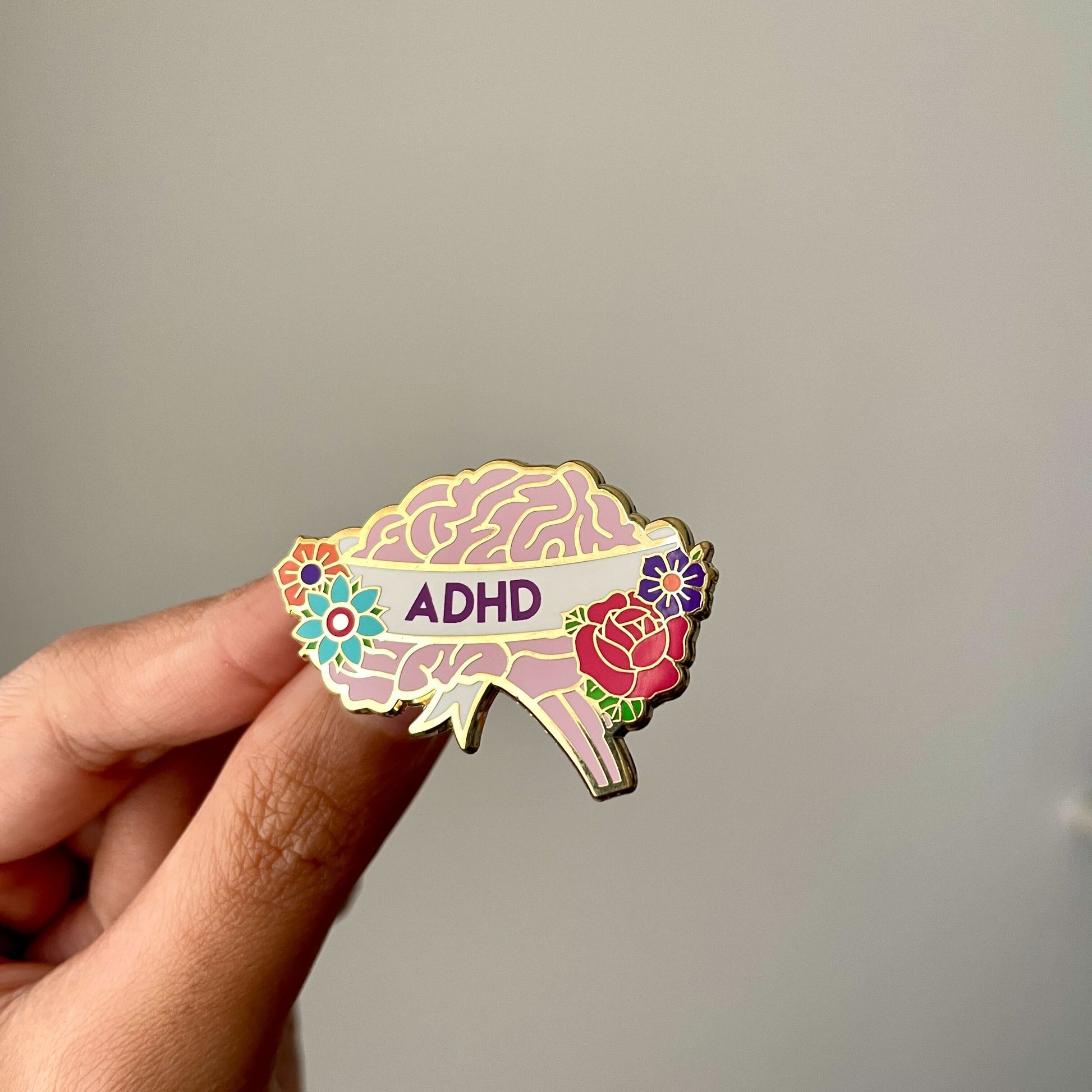 "ADHD" Enamel Pin (Snarky Co. collab) - Pinlord.com