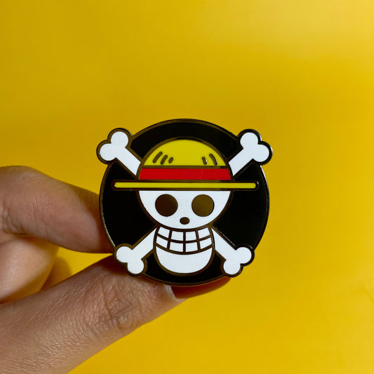 One Piece Logo Enamel Pin by @pinlord - Pinlord.com