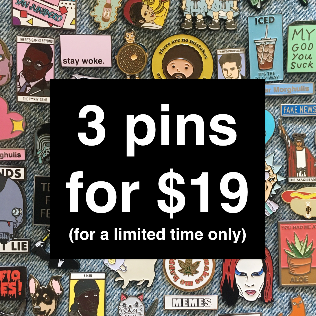 3 pins for $19 || Christmas Presents for people who love pins and collectible flair for your hat, lapel, jacket