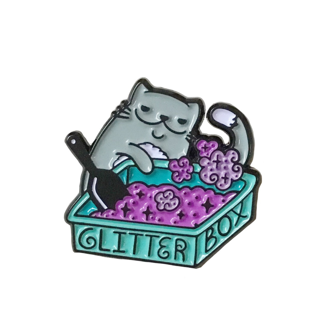 Kitty Litter Enamel Pin