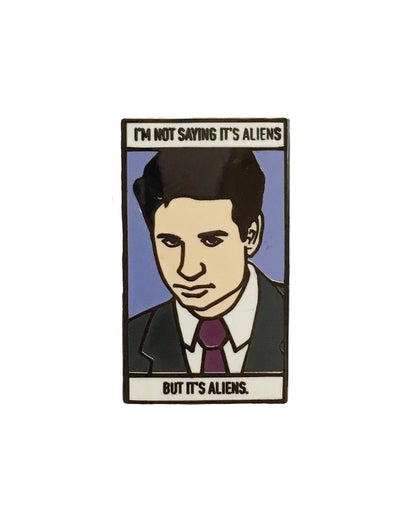 Agent Mulder I'm Not Saying it's Aliens, but it's Aliens Enamel Pin