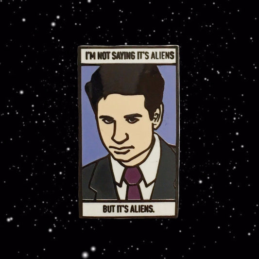 Agent Mulder I'm Not Saying it's Aliens, but it's Aliens Enamel Pin