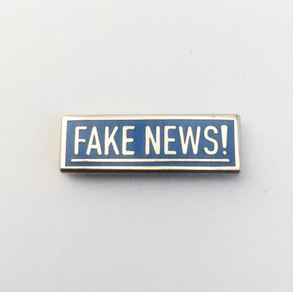 Fake News Enamel Pin