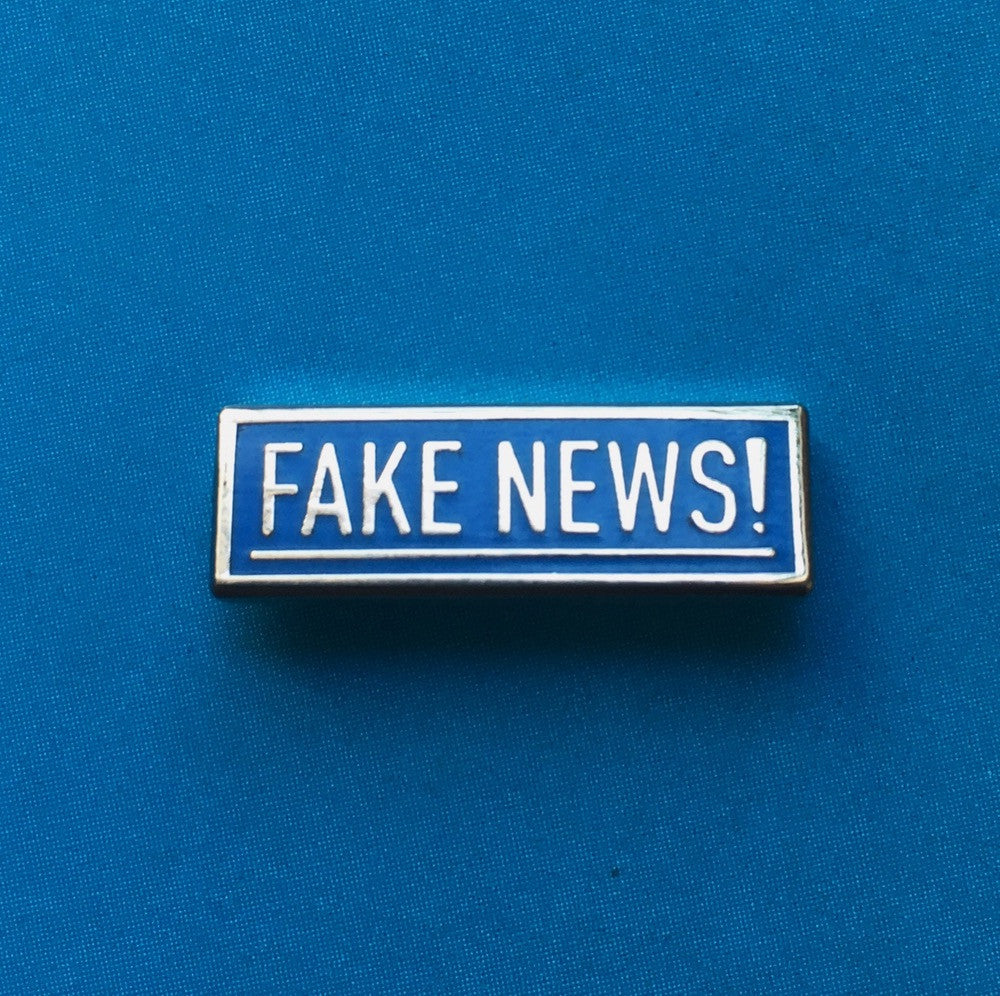 Fake News Enamel Pin