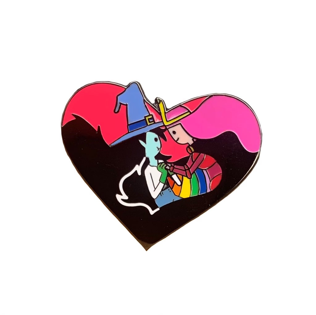 Rainbow love Enamel Pin with @chingon_pinz
