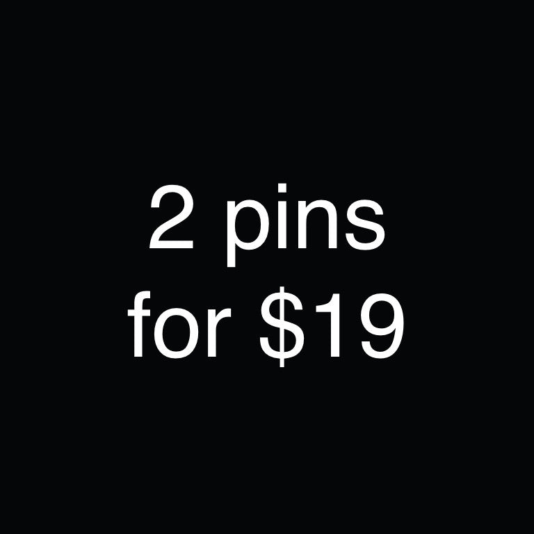 2 Emaille-Pins zum 19-Dollar-Angebot
