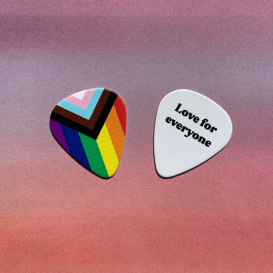 Pride - love for everyone guitar pick