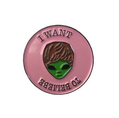 Je veux croire Enamel Pin avec @johnnypinco