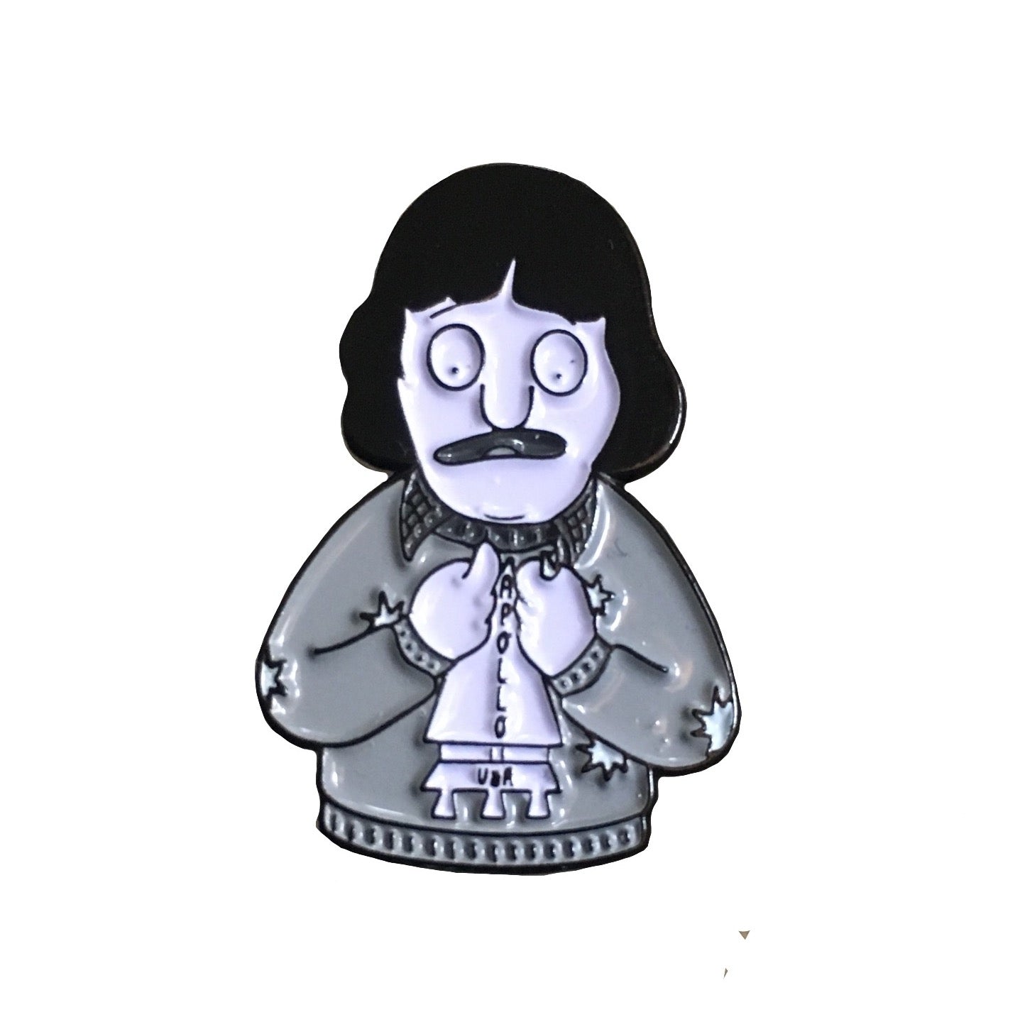 The shinning enamel pin 