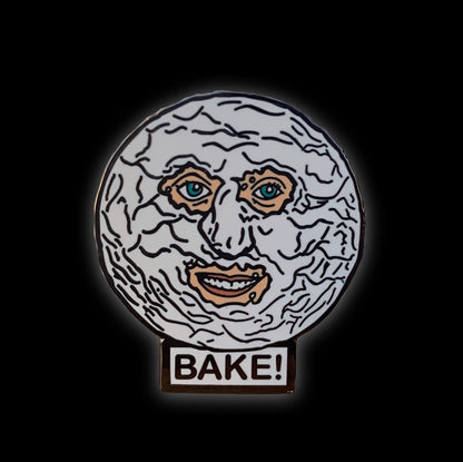 The Mighty Boosh & GBBO, Noel Fielding The Moon Bake! Enamel Pin by @pinlord