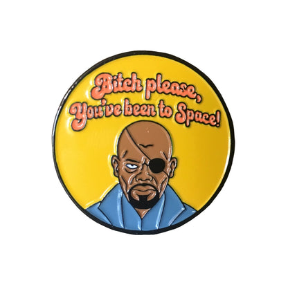 Nick Fury Enamel Pin with @campfiredesignstudio