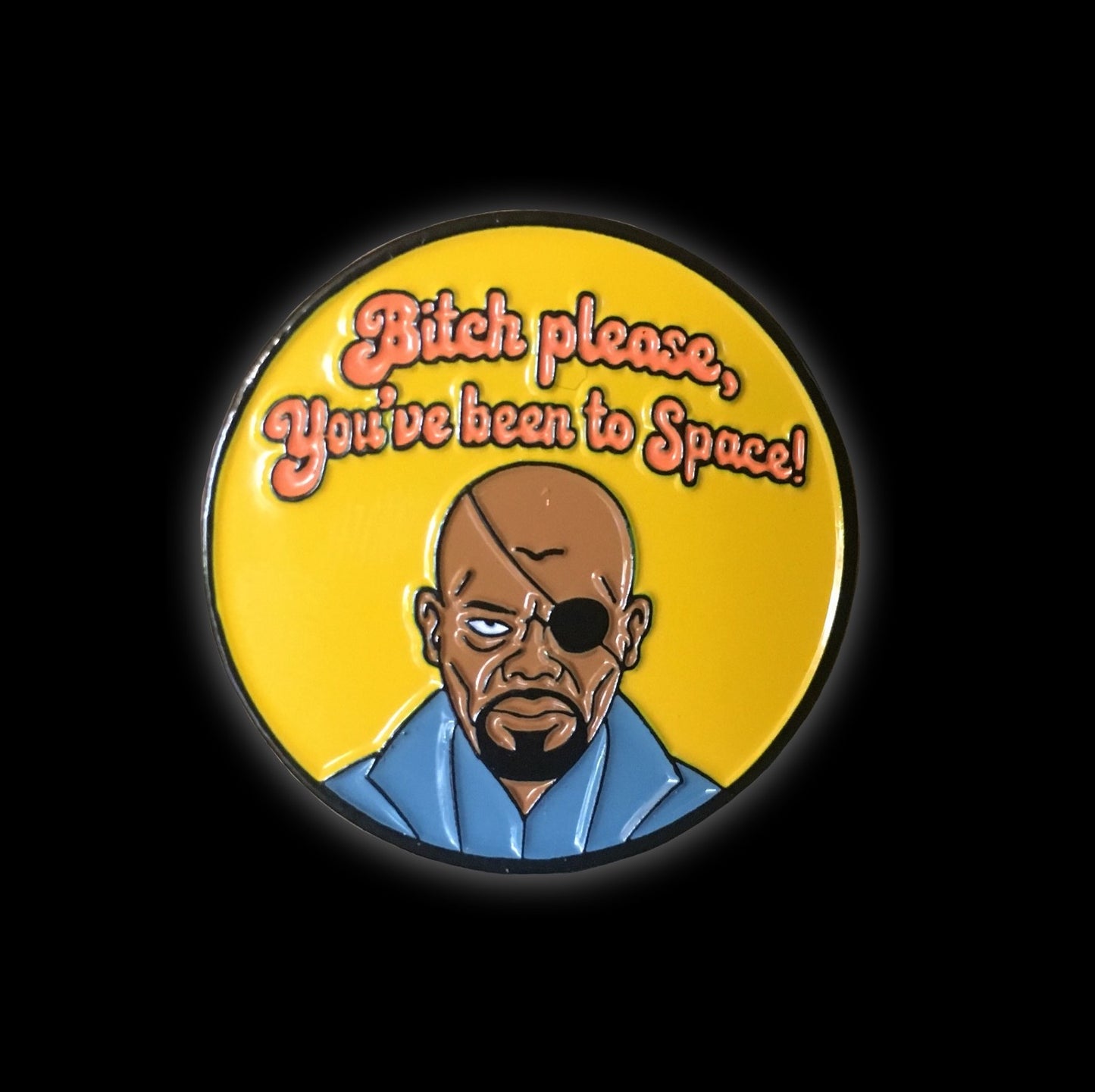 Nick Fury Enamel Pin with @campfiredesignstudio