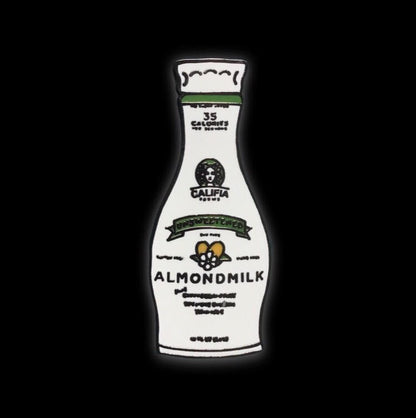 Califia Unsweetened Almond Milk Vegan Enamel Pin by @pinlord - Pinlord.com
