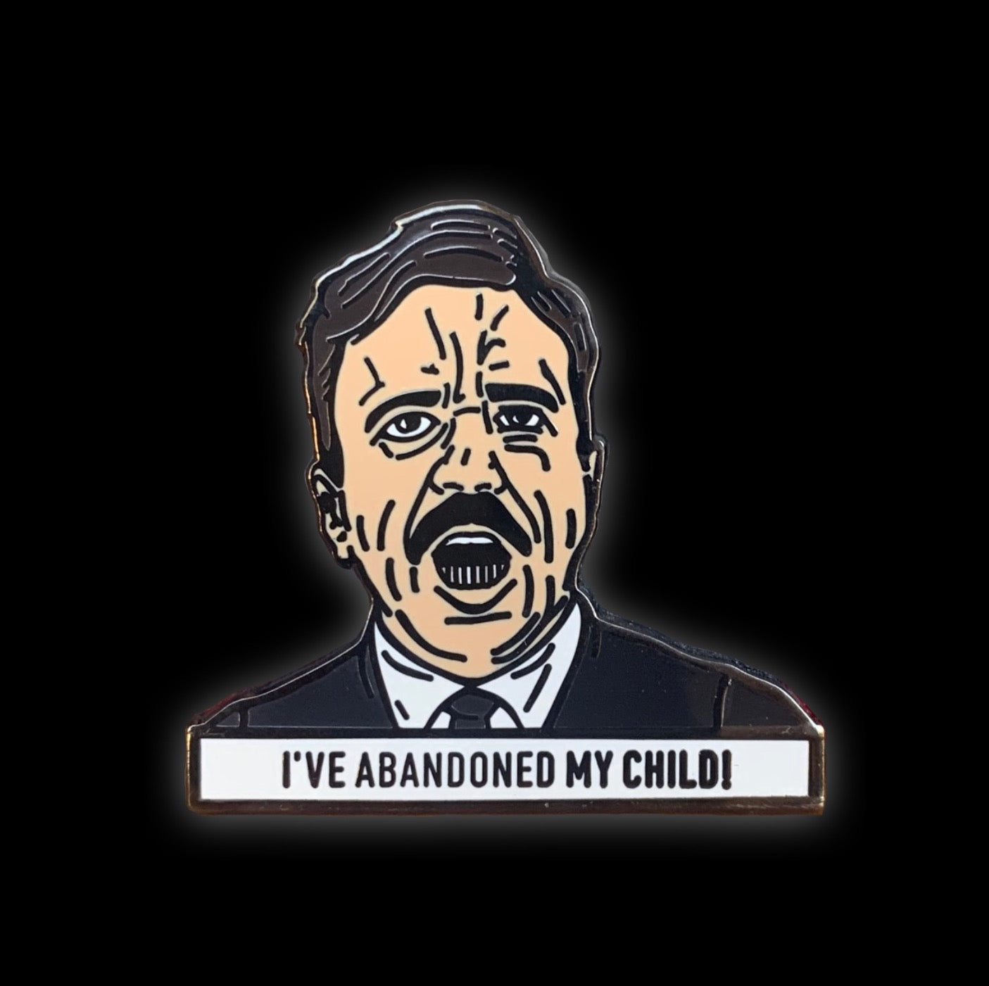 I've abandoned my child! Enamel Pin by @pinlord - Pinlord.com