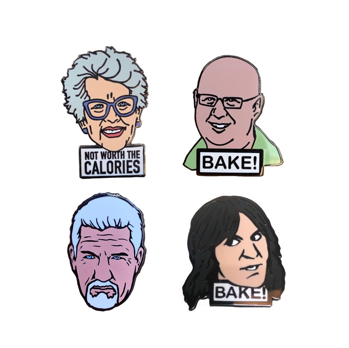Prue, Paul, Noel, and Matt Enamel Pin Set for $35 - Pinlord.com