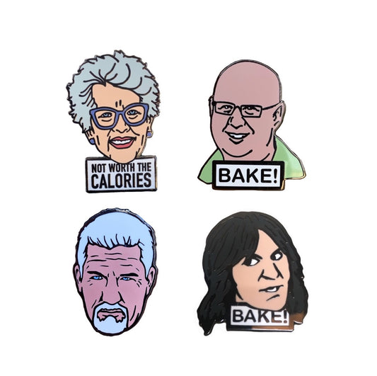 Prue, Paul, Noel, and Matt Enamel Pin Set for $35 - Pinlord.com