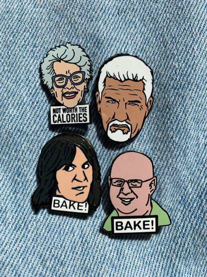 Prue, Paul, Noel, and Matt Enamel Pin Set for $35 - Pinlord.com