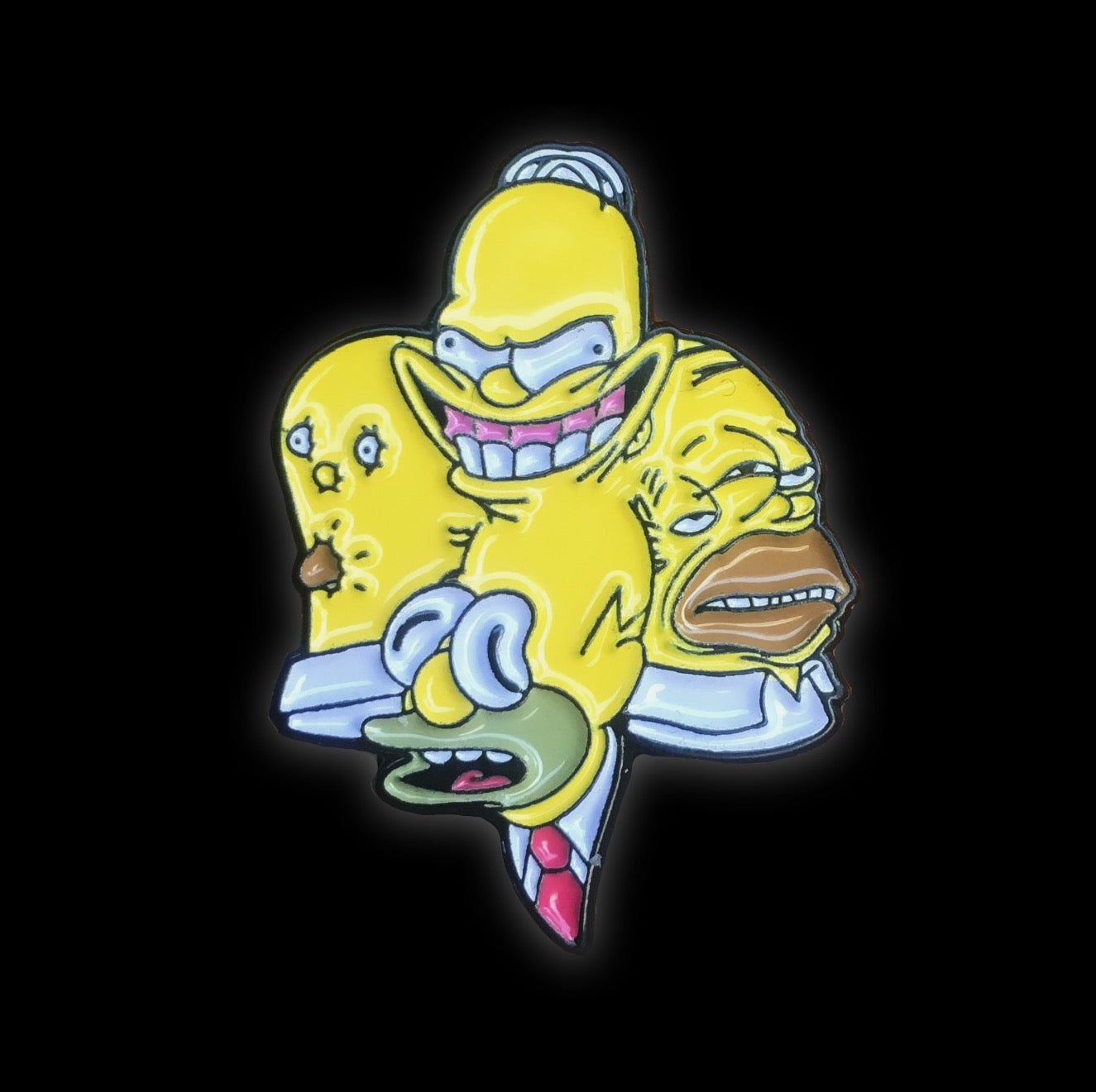 Trippy Homer Enamel Pin with @pinworldorder - Pinlord.com